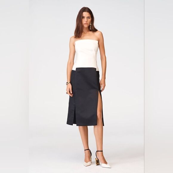 ZARA STUDIO CONTRAST CORSET STYLE DRESS LIMITED EDITION - Picture 2 of 11